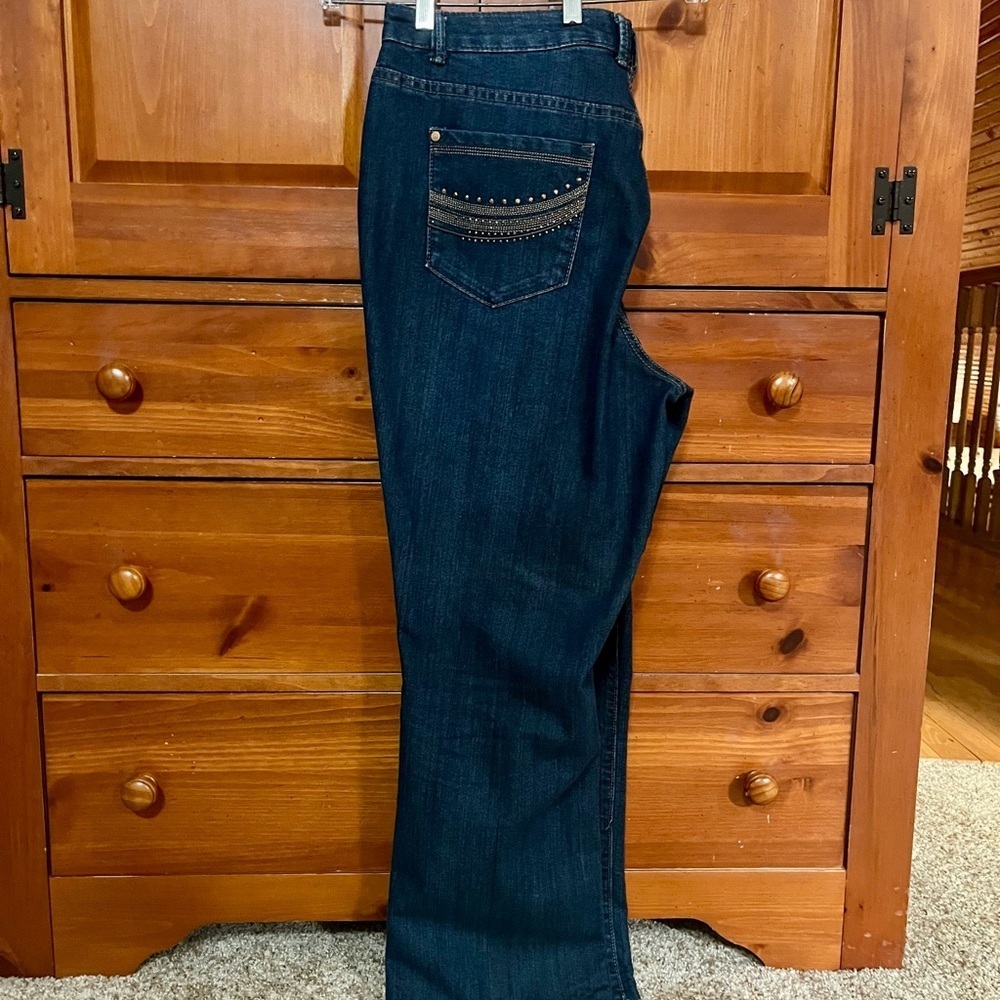 Christopher Banks Signature Slimming Wide Leg Jeans - 14